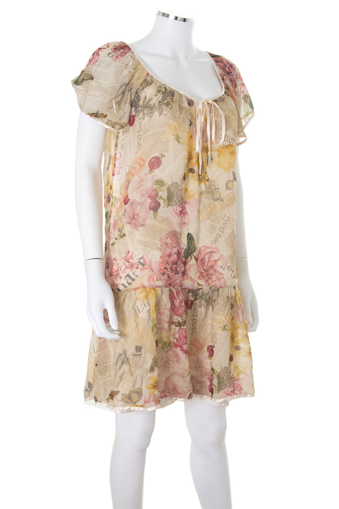 John Galliano Floral Baby Doll Dress - irvrsbl