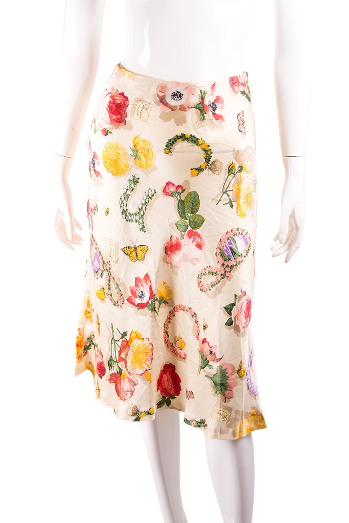 Gucci Tom Ford Silk Skirt - irvrsbl