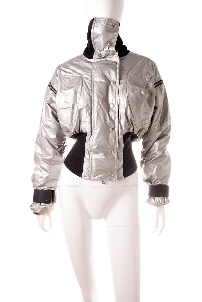 Dolce and Gabbana Silver Jacket with Removable Sleeves - irvrsbl