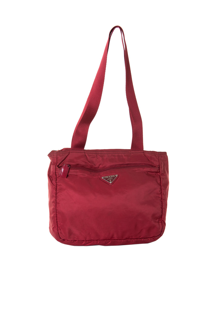 Prada Red Tesssuto Shoulder Bag - irvrsbl