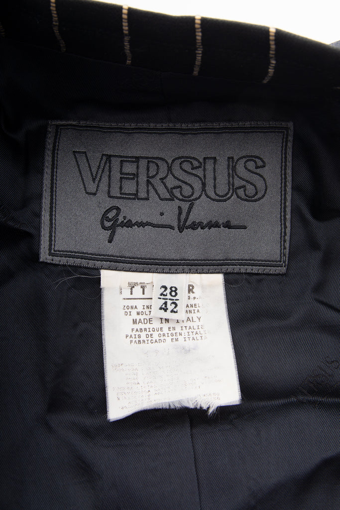 VersacePinstripe Skirt Suit- irvrsbl