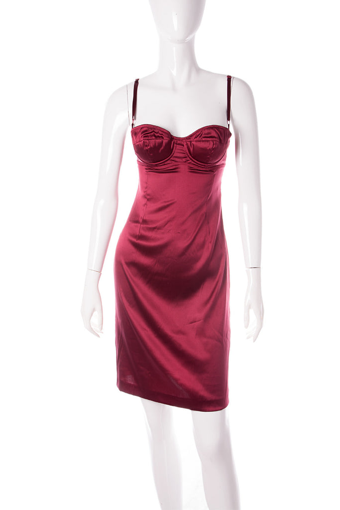 Dolce and Gabbana Satin Bustier Dress - irvrsbl