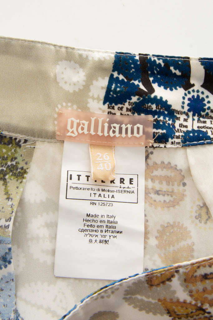 John Galliano Silk Skirt - irvrsbl