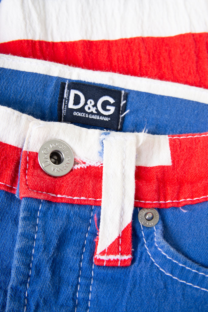 Dolce and Gabbana Union Jack Jeans - irvrsbl