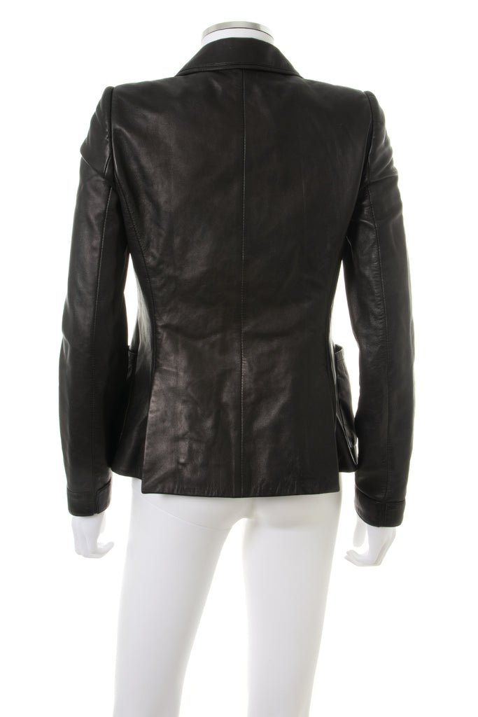 Balenciaga Leather Blazer - irvrsbl