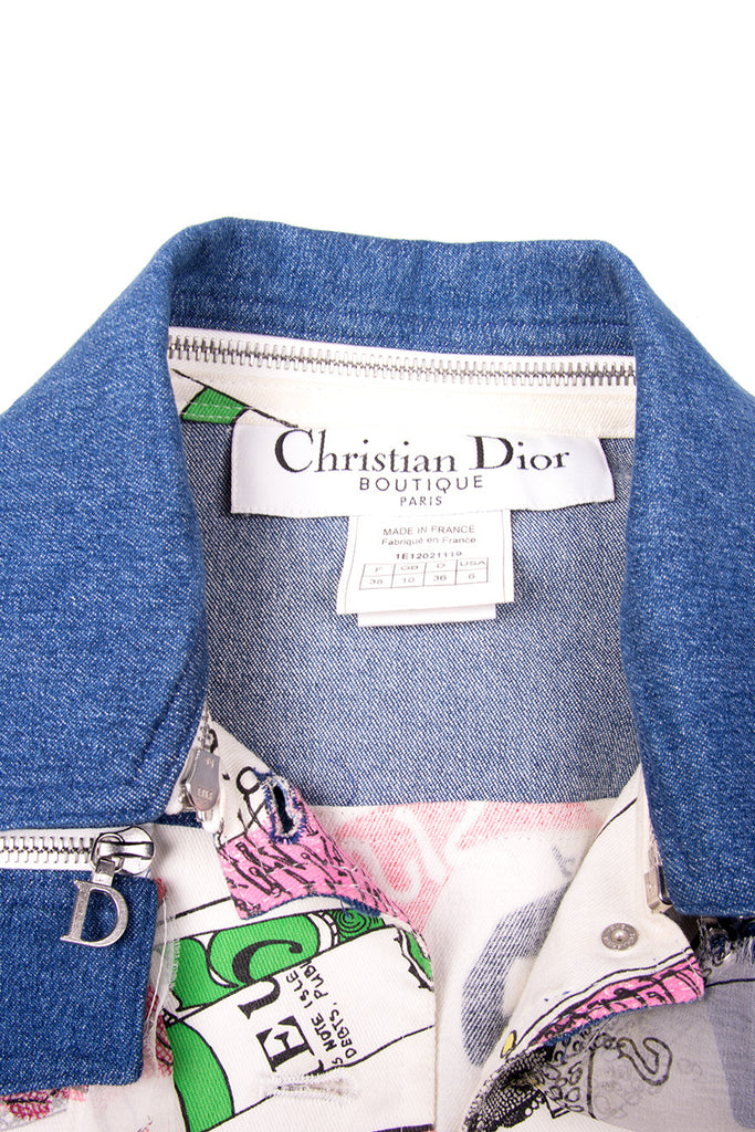 Christian Dior Denim Printed Jacket - irvrsbl