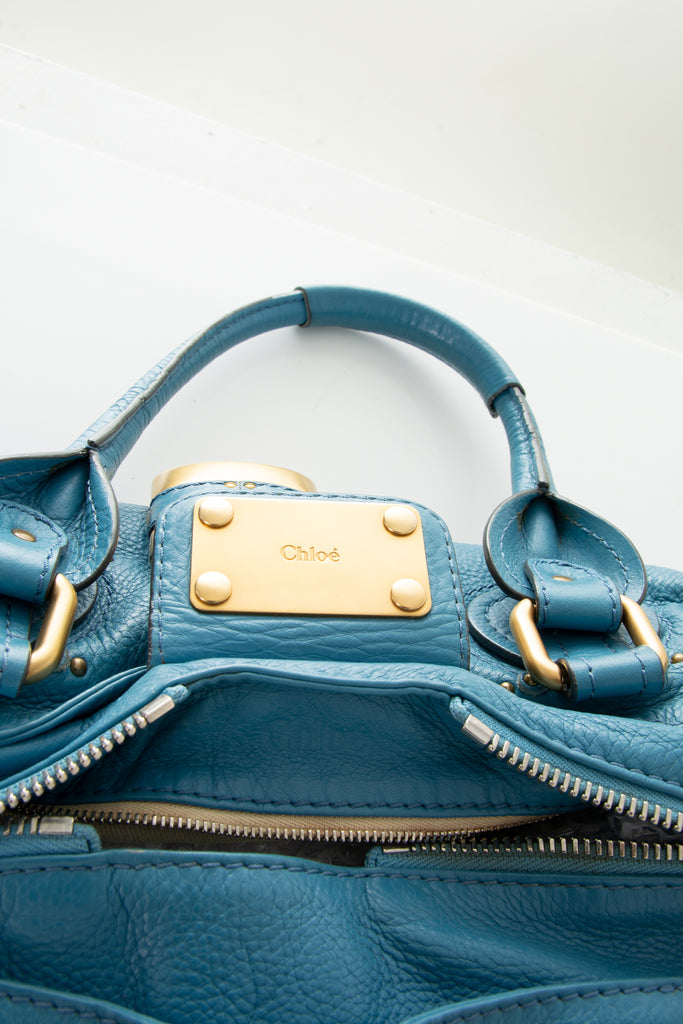ChloePaddington Bag in Blue- irvrsbl
