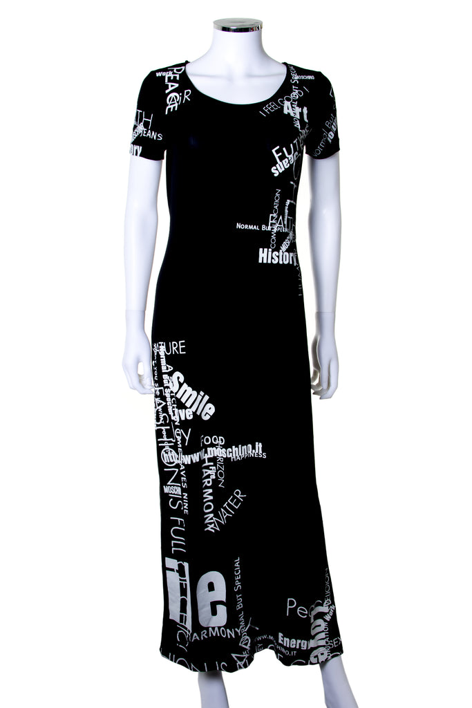 Moschino Y2k Text Print Dress - irvrsbl