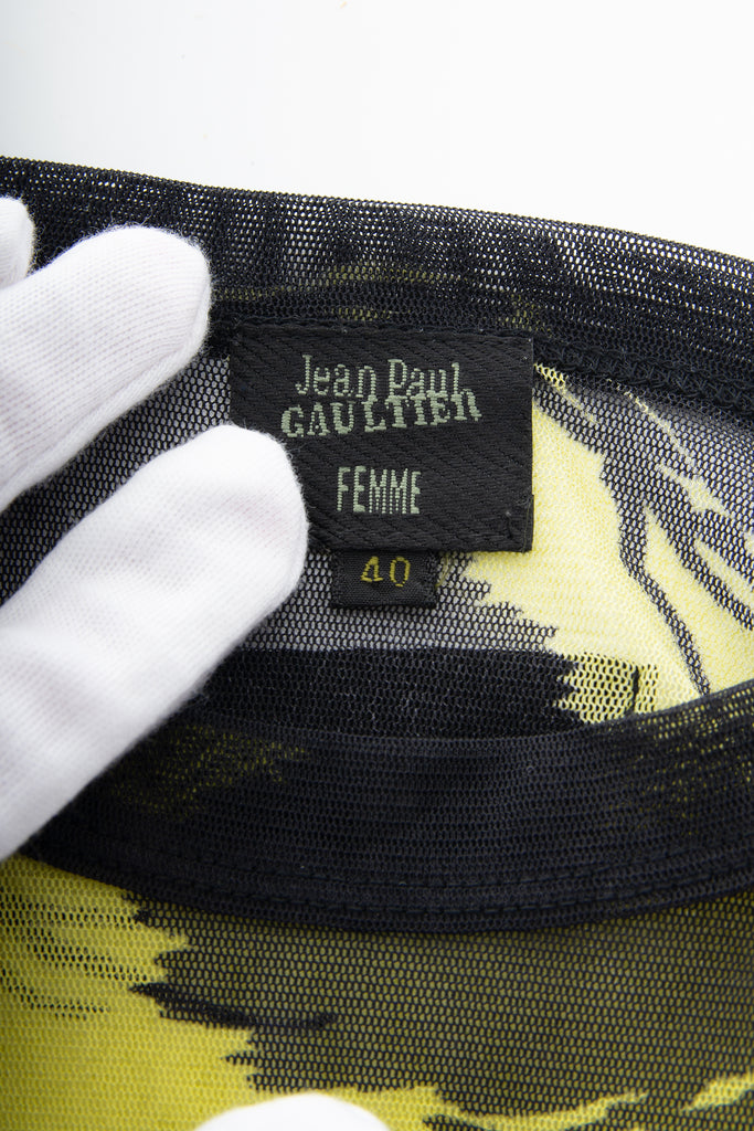 Jean Paul Gaultier Eagle Mesh Top - irvrsbl