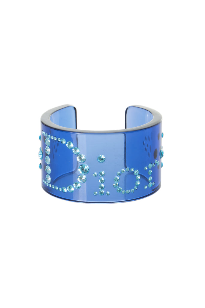 Christian Dior Crystal Cuff in Blue - irvrsbl