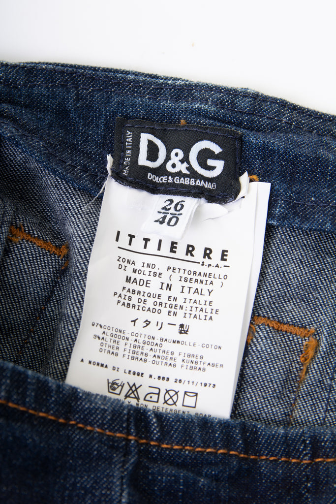 Dolce and Gabbana Denim Split Skirt - irvrsbl