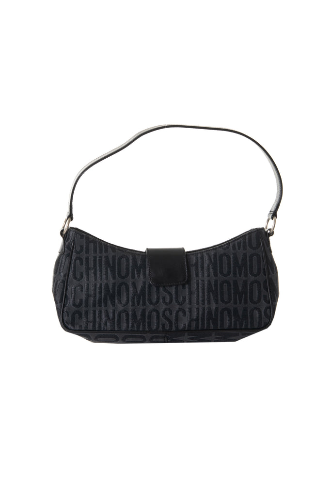 Moschino Logo Print Shoulder Bag - irvrsbl