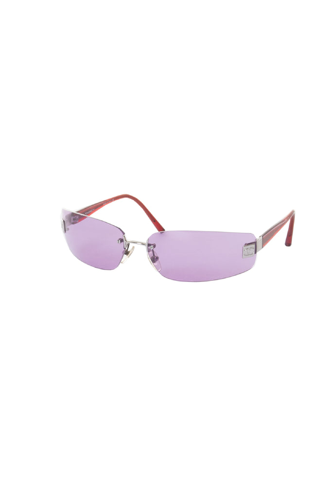 Chanel Frameless Purple Sunglasses - irvrsbl