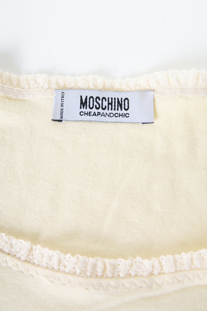 Moschino Maid in Italy Tshirt - irvrsbl