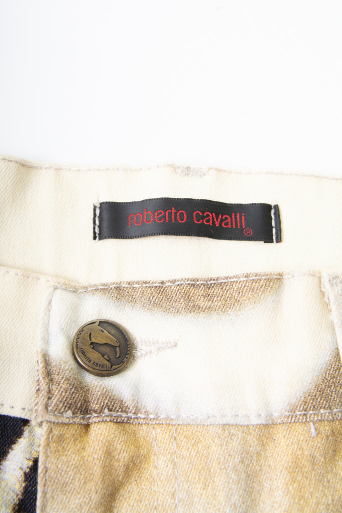 Roberto Cavalli Animal Print Jeans - irvrsbl