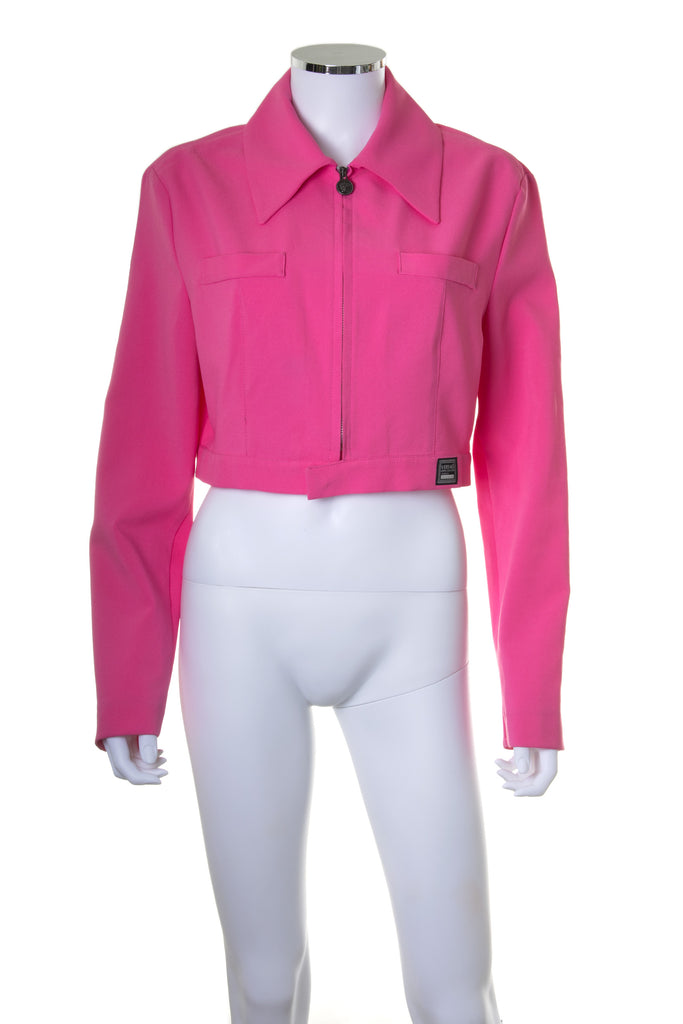 VersaceCropped Pink Jacket- irvrsbl
