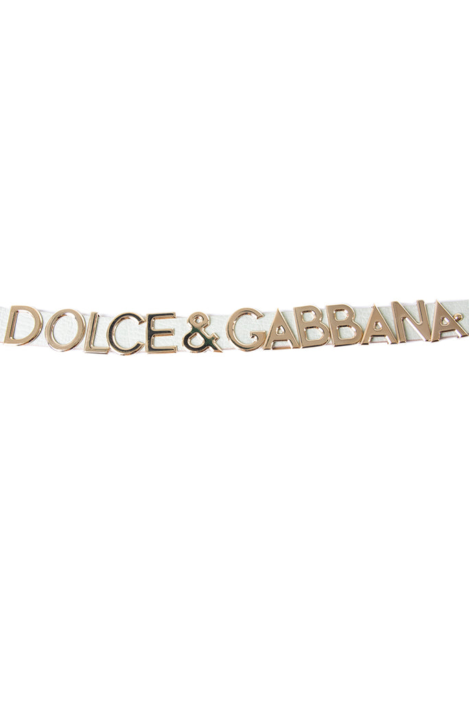 Dolce and Gabbana Lettering Belt - irvrsbl