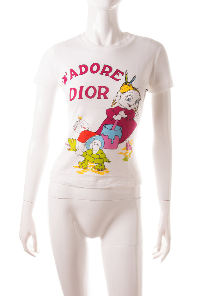 Christian Dior J'adore Dior Cartoon Tshirt - irvrsbl