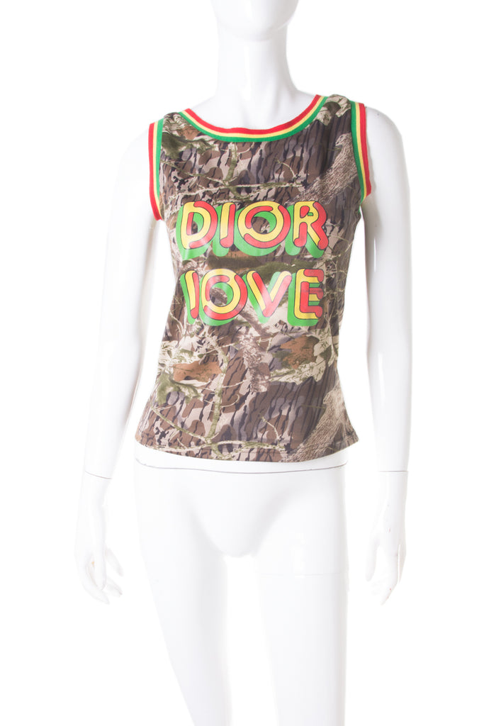 Christian Dior Rasta "Dior Love" Tank Top - irvrsbl