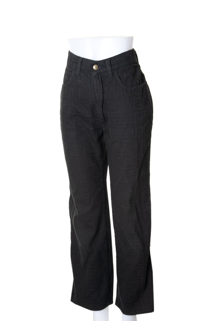 Fendi Black Monogram Jeans - irvrsbl