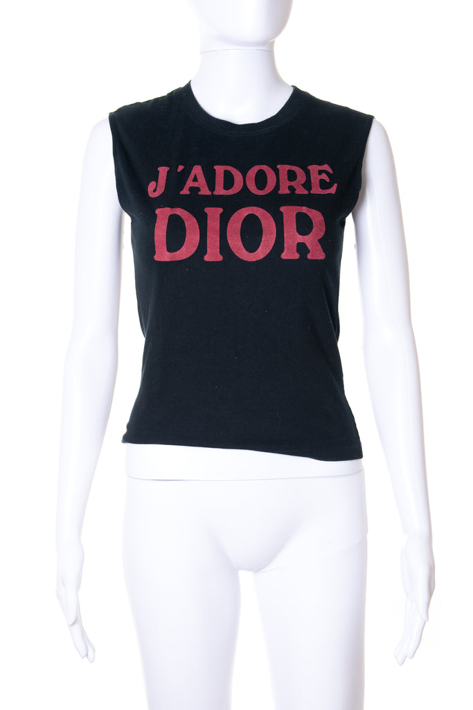 Christian Dior J'Adore Dior Top in Black - irvrsbl