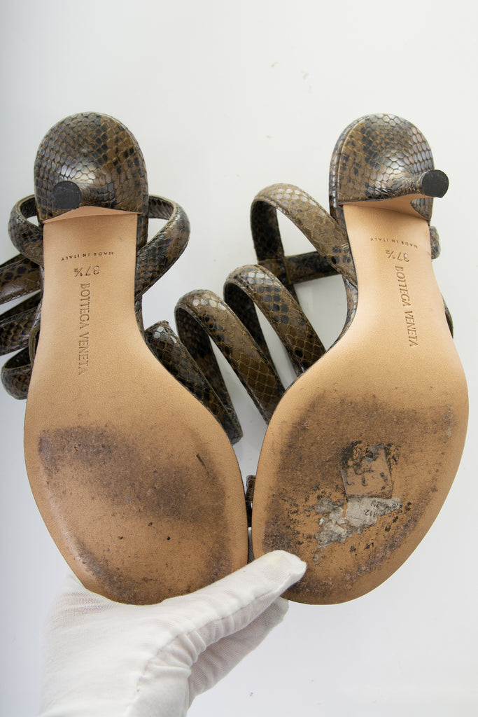 Bottega Veneta Spiral Sandals 37.5 - irvrsbl