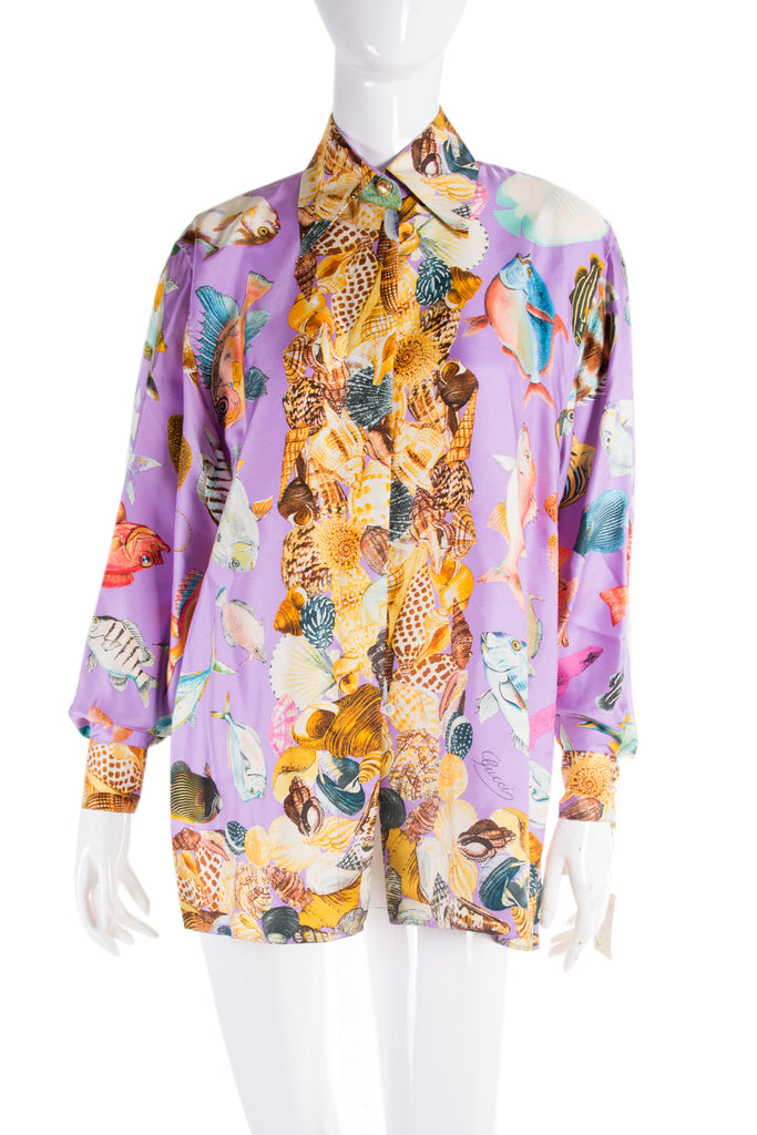 Gucci Silk Shirt as worn by Christy Turlington - irvrsbl