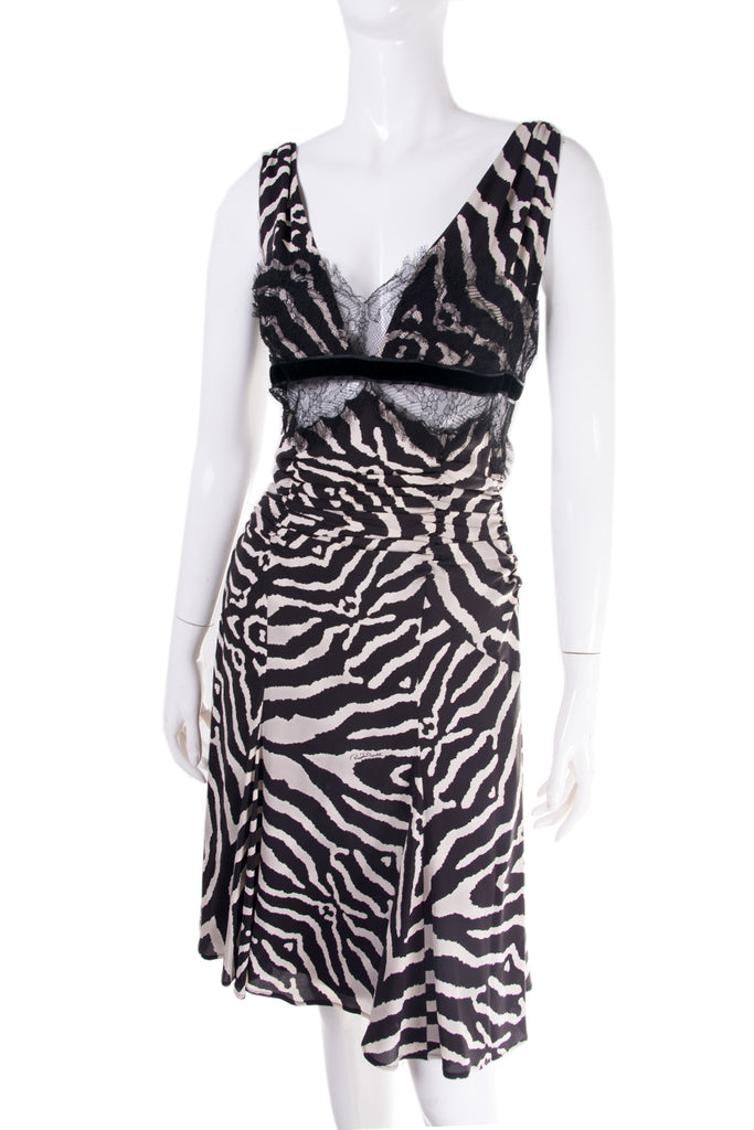 Roberto Cavalli Zebra Printed Dress - irvrsbl