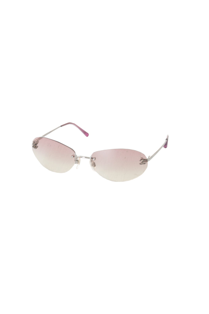 Chanel CC Frameless Sunglasses in Pink - irvrsbl