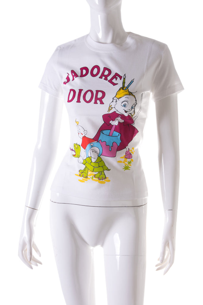 Christian Dior J'Adore Dior Cartoon Tshirt - irvrsbl