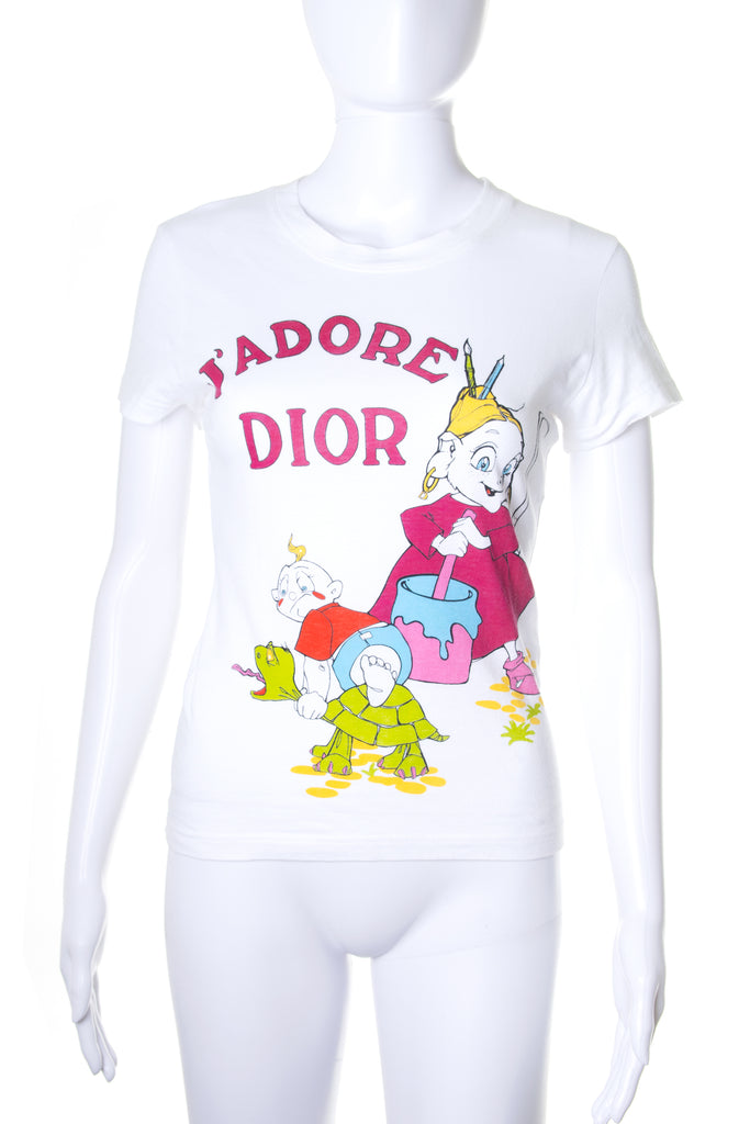 Christian Dior J'Adore Dior Cartoon Print Top - irvrsbl