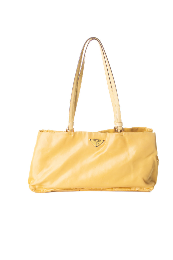 Prada Yellow Nylon Handbag - irvrsbl