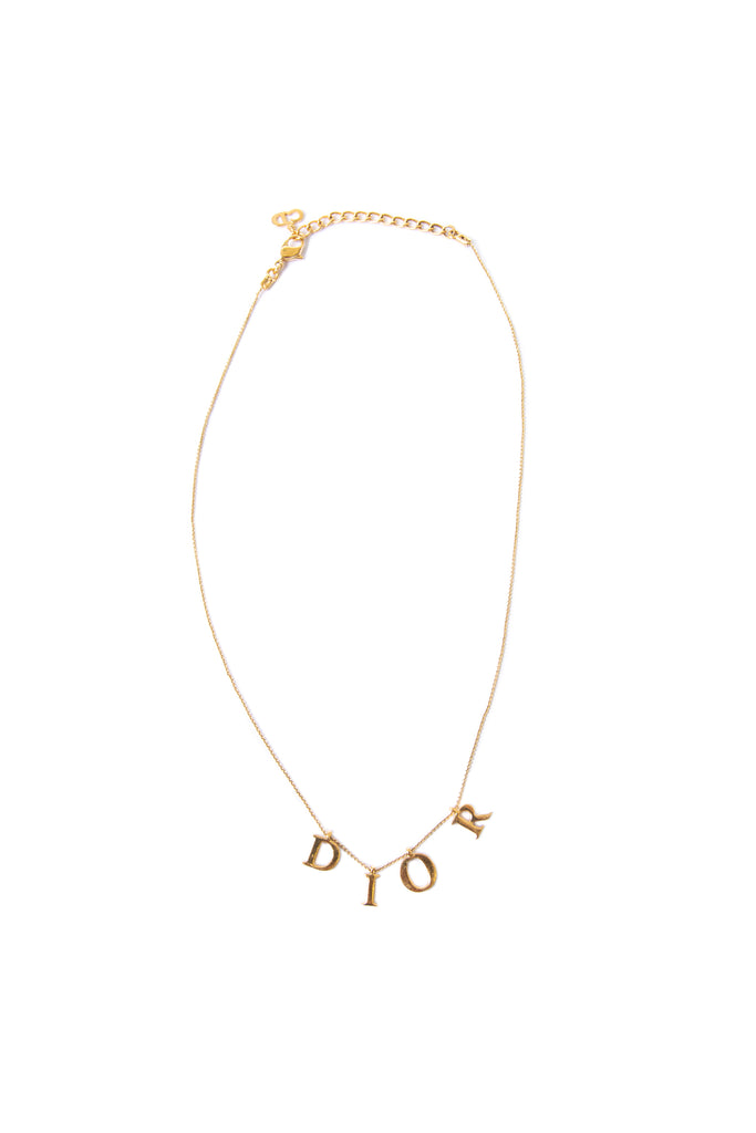Christian DiorLetter Charm Necklace- irvrsbl