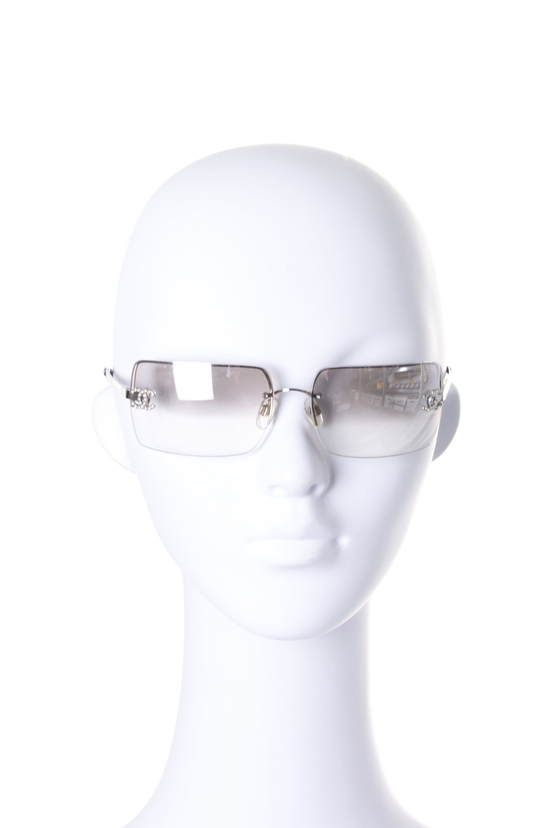 CHANEL Crystal CC Logo Sunglasses 4095 B 38331