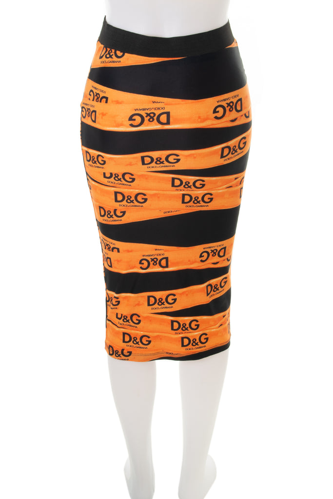 Dolce and GabbanaCaution Tape Skirt- irvrsbl
