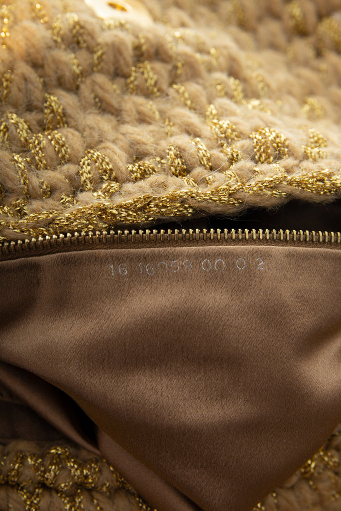 Fendi Gold Knit Baguette - irvrsbl