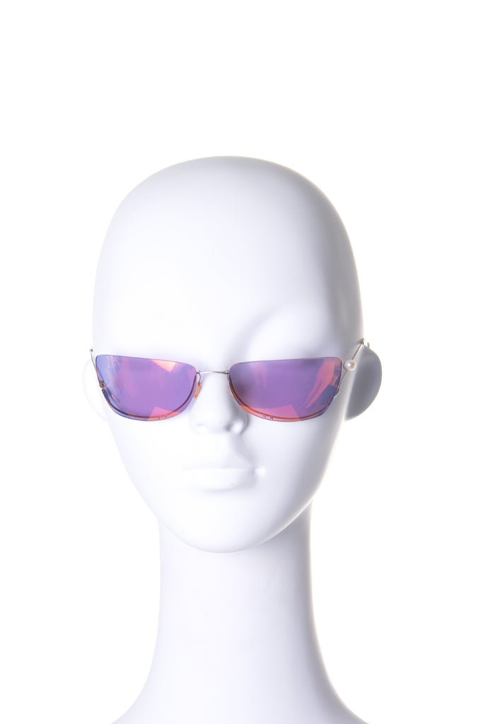 Chanel Hologram Sunglasses with Pearl Detail - irvrsbl