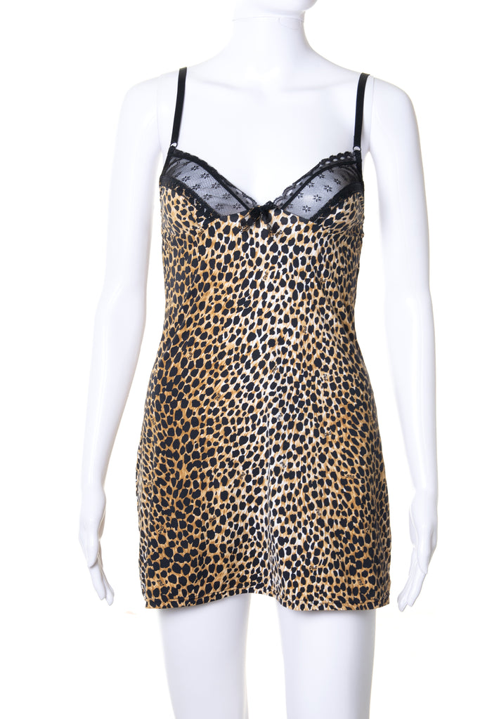 Dolce and Gabbana Leopard Print Slip Dress - irvrsbl