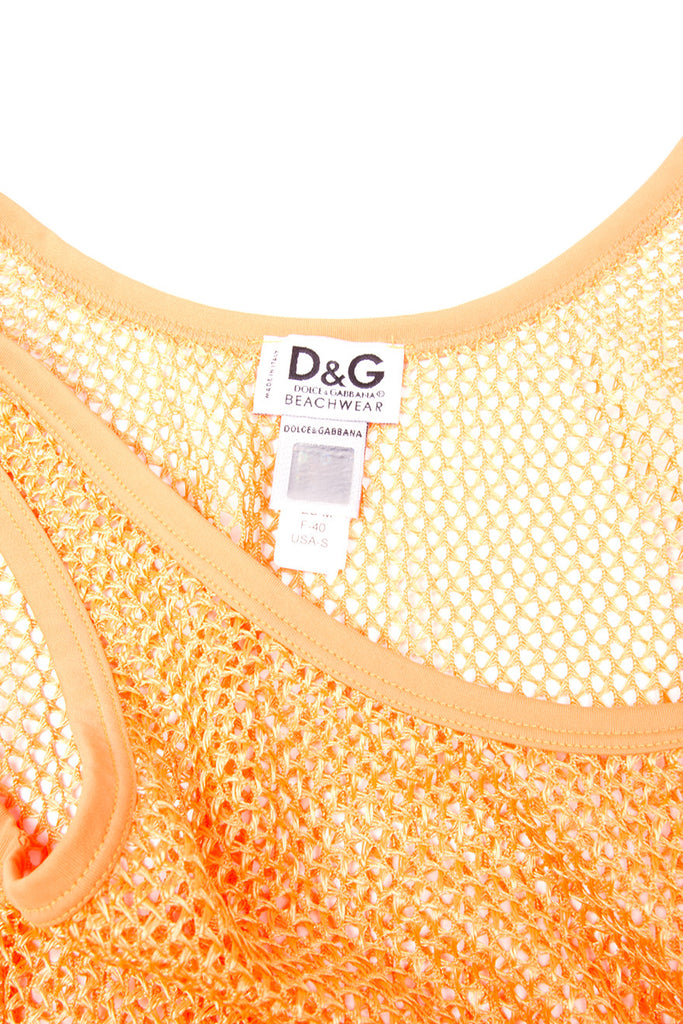 Dolce and Gabbana Orange Mesh Dress - irvrsbl