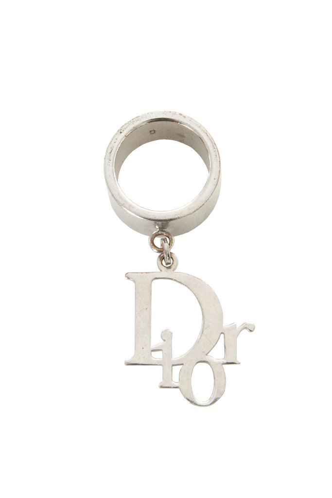 Christian Dior Logo Charm Ring - irvrsbl