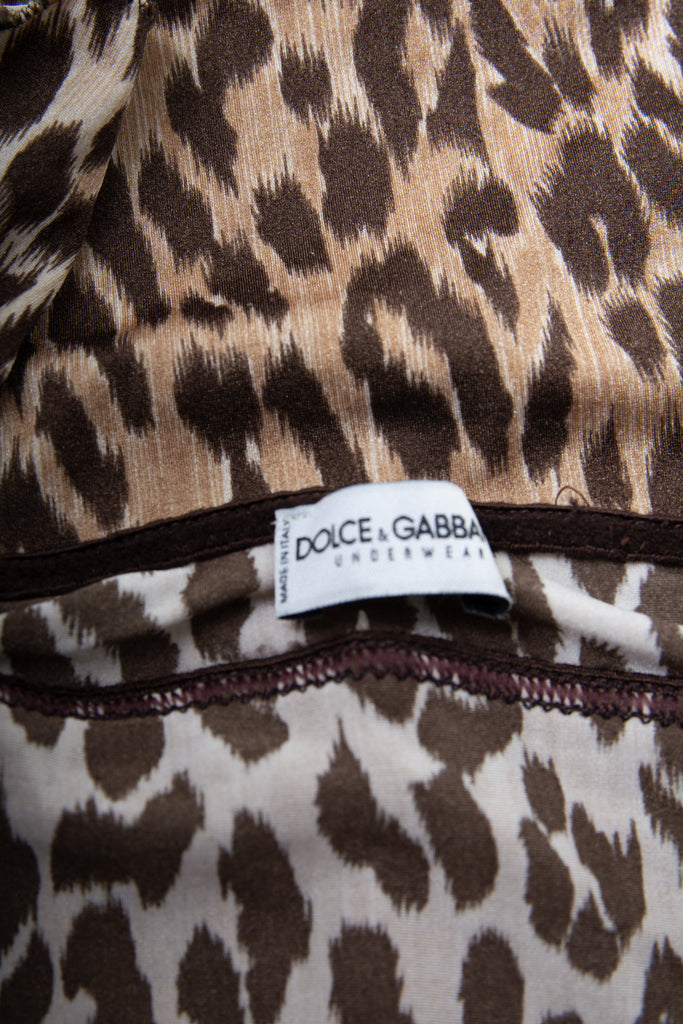 Dolce and Gabbana Leopard Print Bustier - irvrsbl