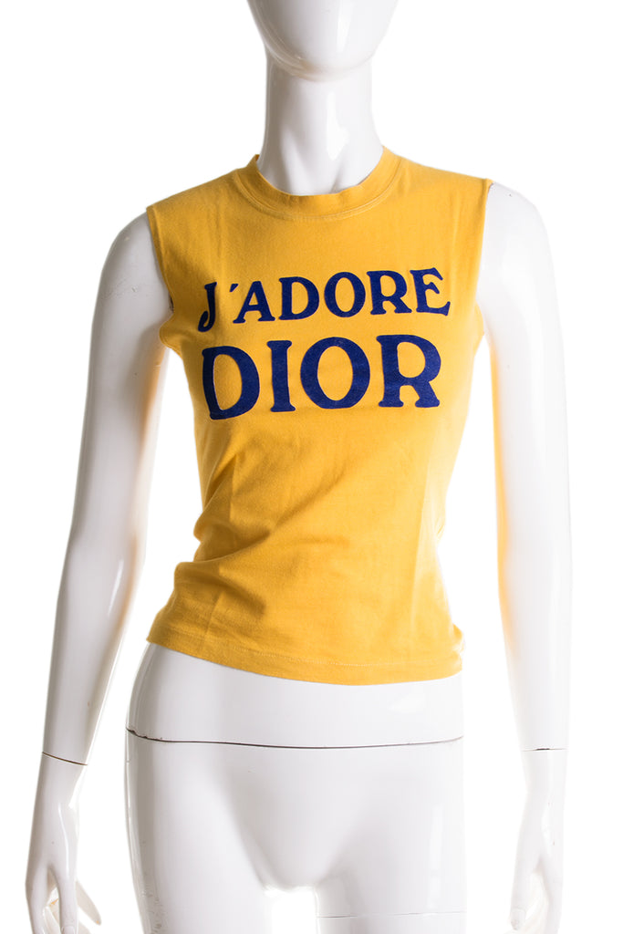 Christian Dior J'Adore Dior Top in Yellow - irvrsbl