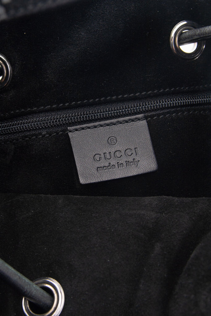 GucciSuede Monogram Bag- irvrsbl