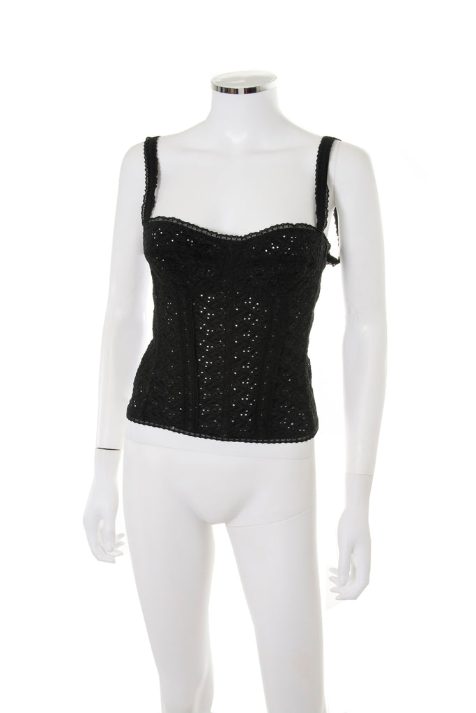 Dolce and Gabbana Broderie Anglaise Corset Top - irvrsbl