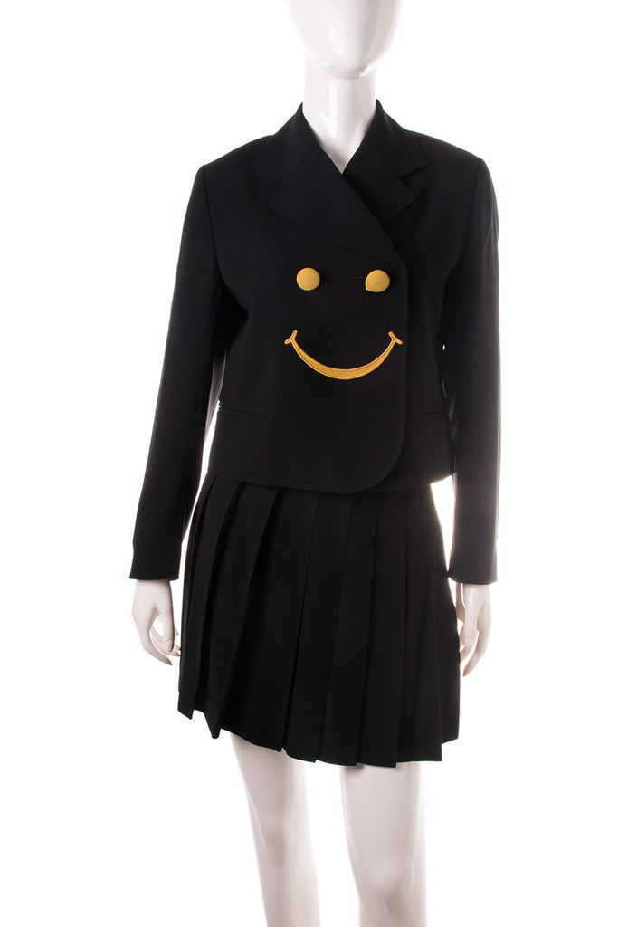 Moschino Smiley Face Skirt Suit - irvrsbl