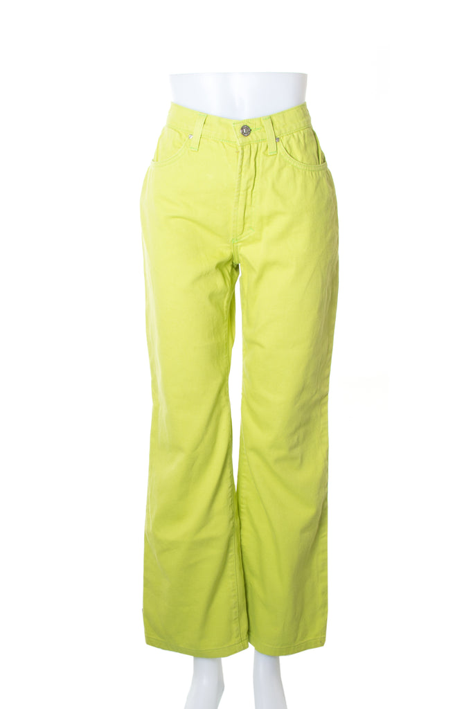 Versace Neon Green Jeans - irvrsbl