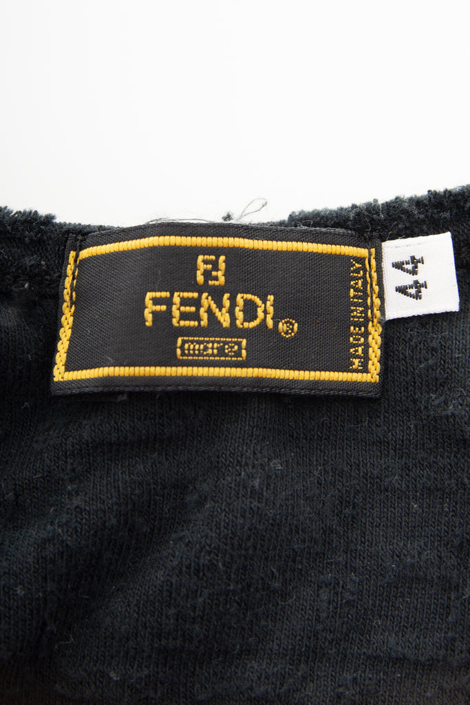 Fendi Velour Logo Dress - irvrsbl