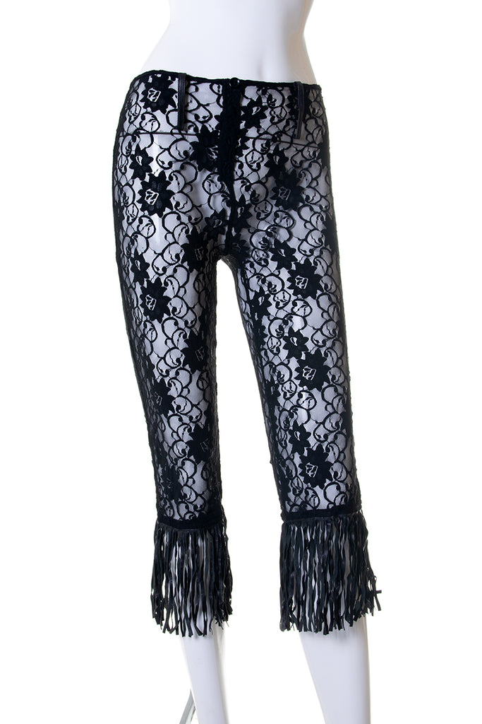 Dolce and Gabbana Lace Fringed Pants - irvrsbl
