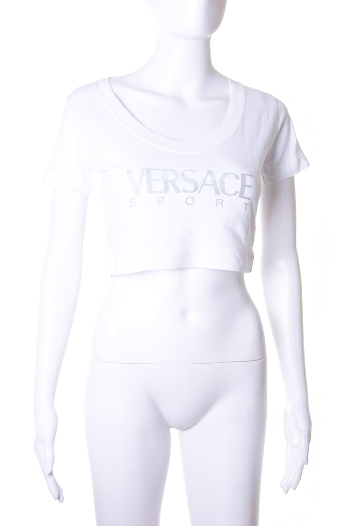 Versace Logo Crop Top - irvrsbl
