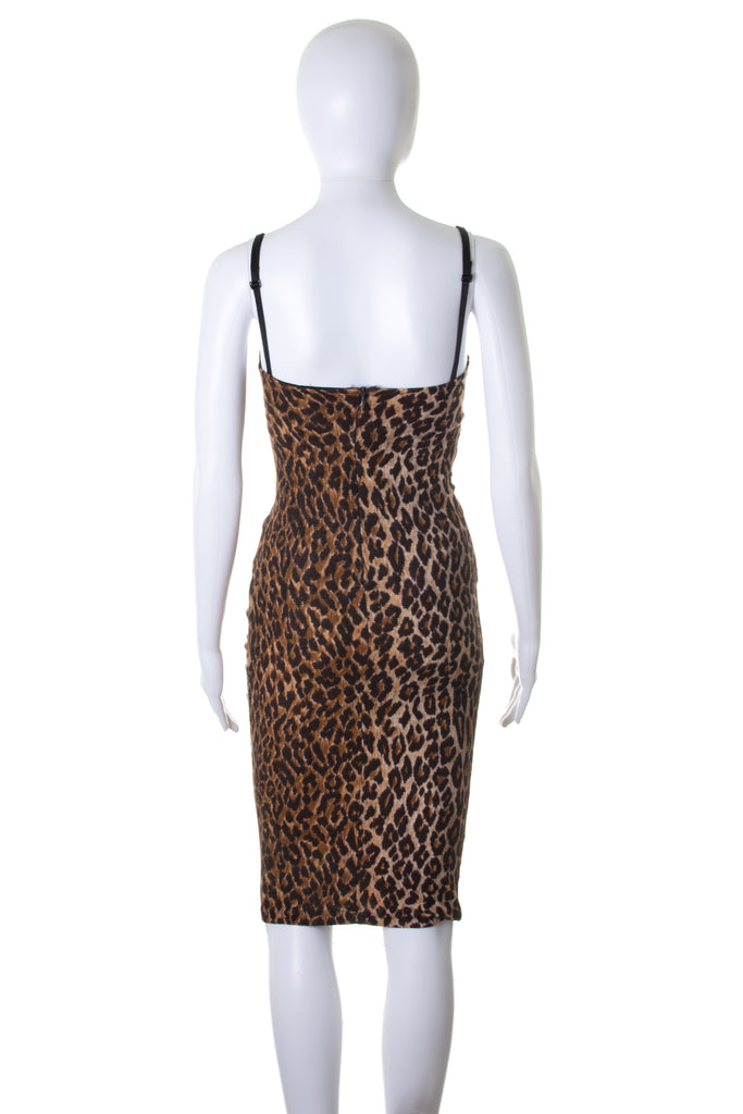 Dolce and Gabbana Ruched Animal Print Dress - irvrsbl